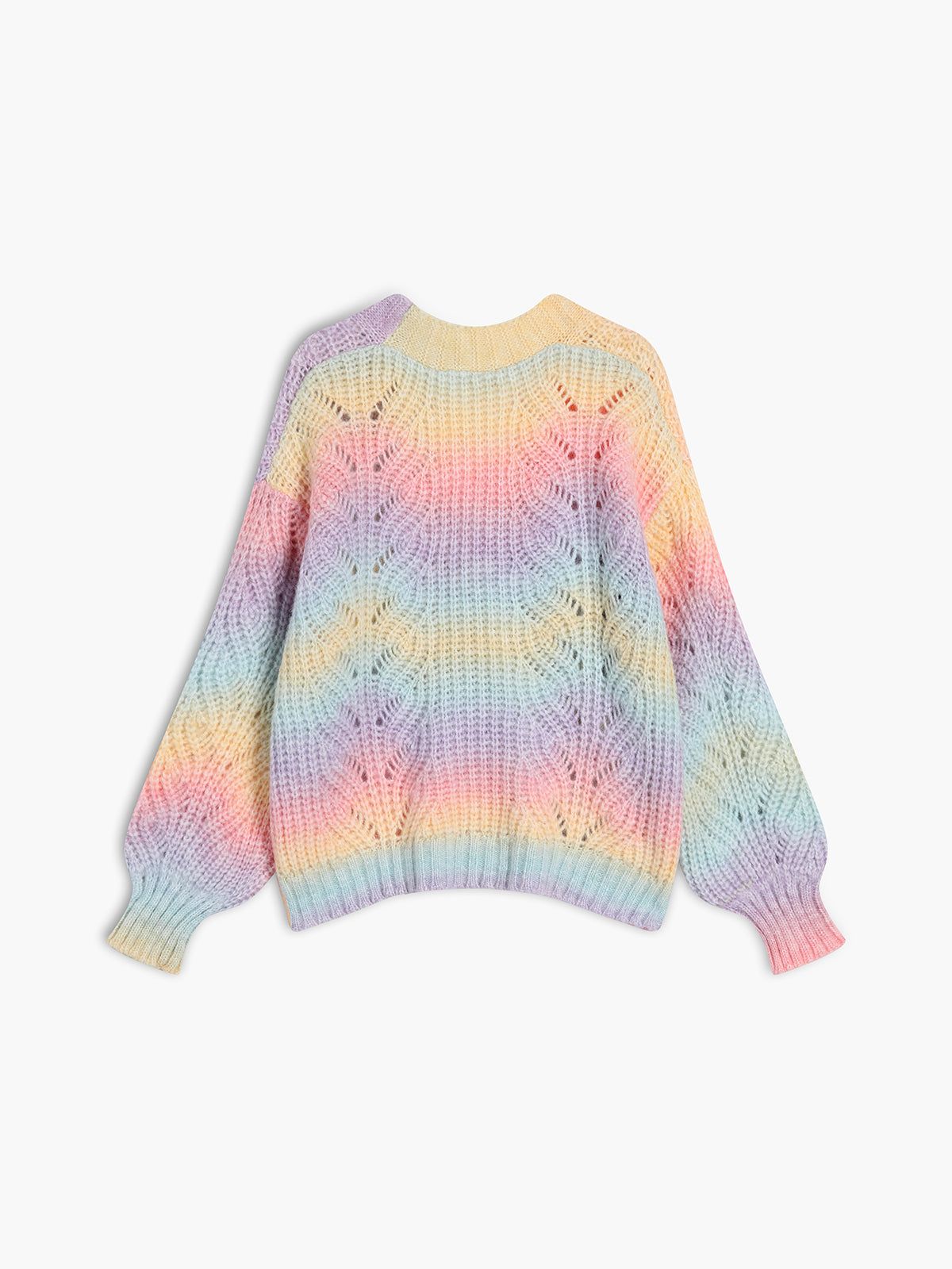 Ombre Rainbow Cardigan sold by COMMENSE product image thumbnail 2