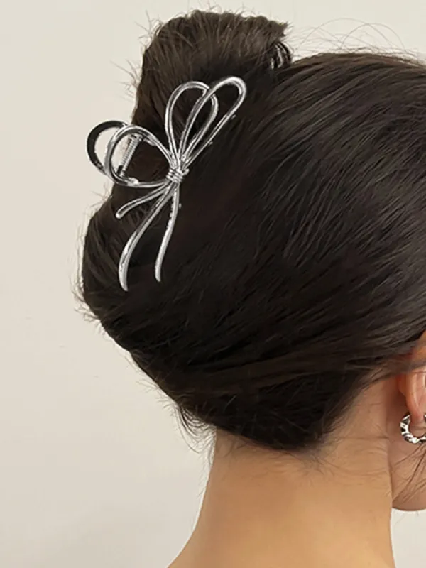 Bow Detail Hair Claw sold by COMMENSE
