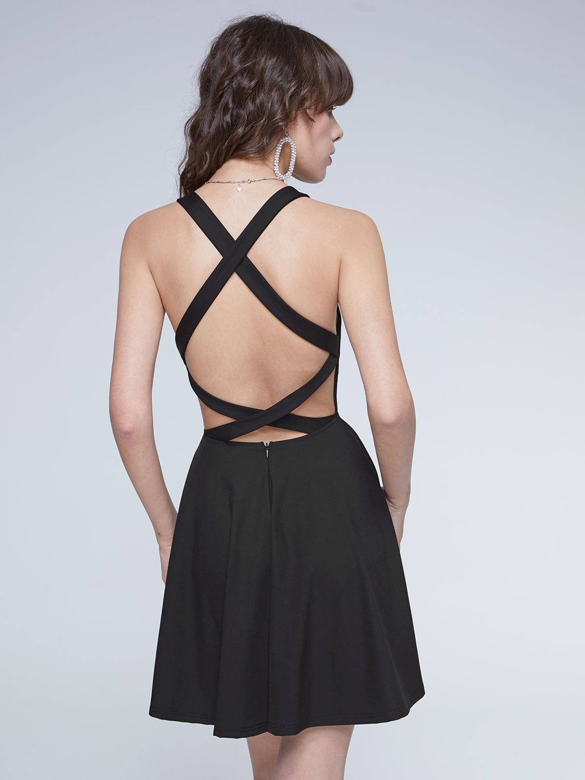 Back Strap Casual Dress sold by COMMENSE product image thumbnail 2