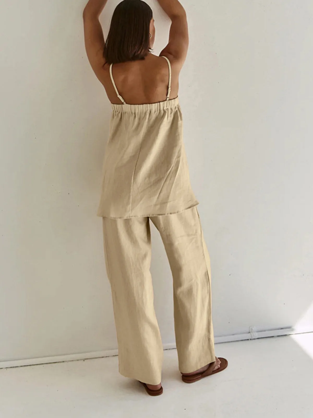 Solid Casual Pants Set sold by COMMENSE product image thumbnail 4