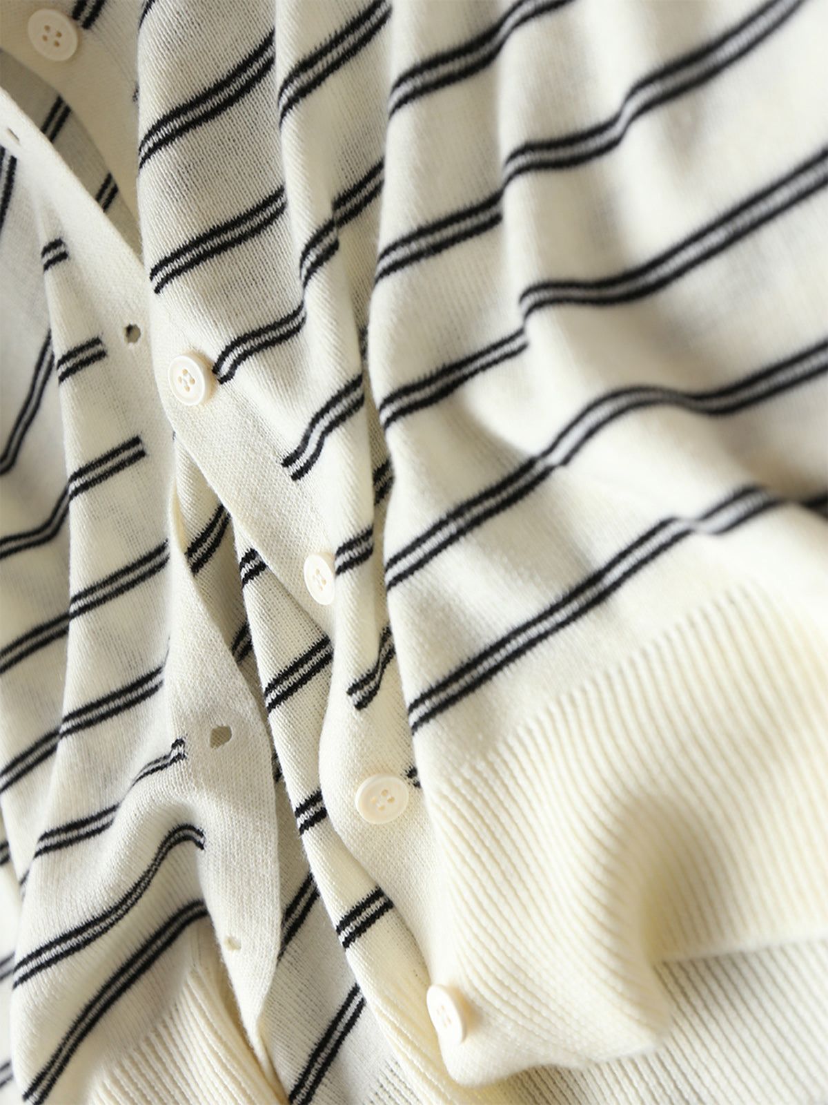 Timeless Stripe Cardigan sold by COMMENSE product image thumbnail 5