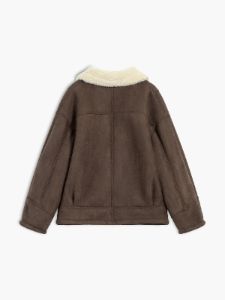 Oversized Sherpa Lined Shearling Jacket sold by COMMENSE