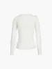 Floral Long Sleeve Knit Top sold by COMMENSE