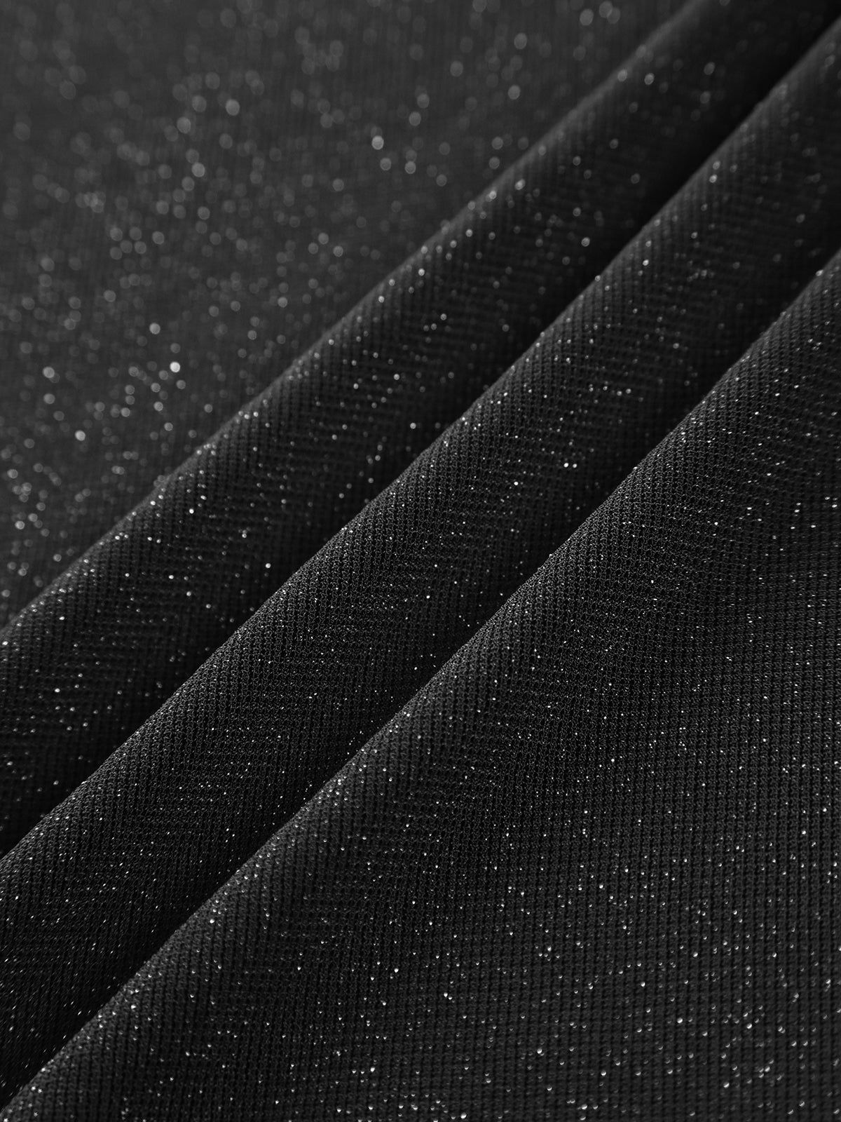 Glitter Mesh Open Back Long Sleeve Shirt sold by COMMENSE product image thumbnail 3