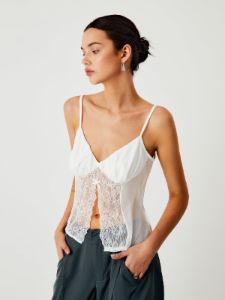 Floral Lace Mesh Fly Away Cami Top sold by COMMENSE