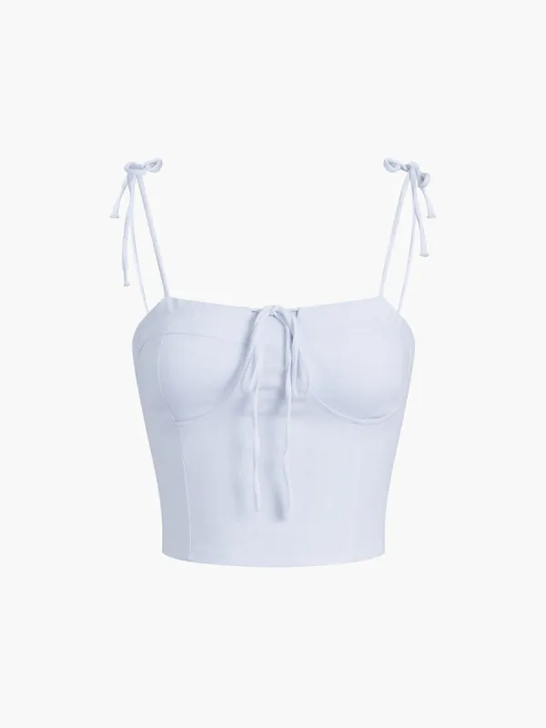 Tied Crop Cami Top sold by COMMENSE