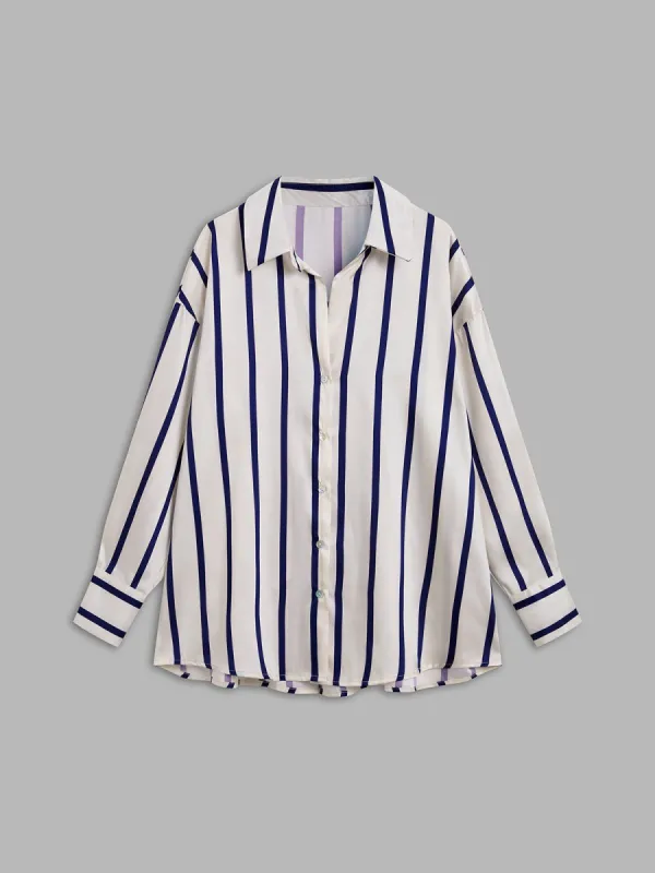 Effortless Stripe Shirt sold by COMMENSE