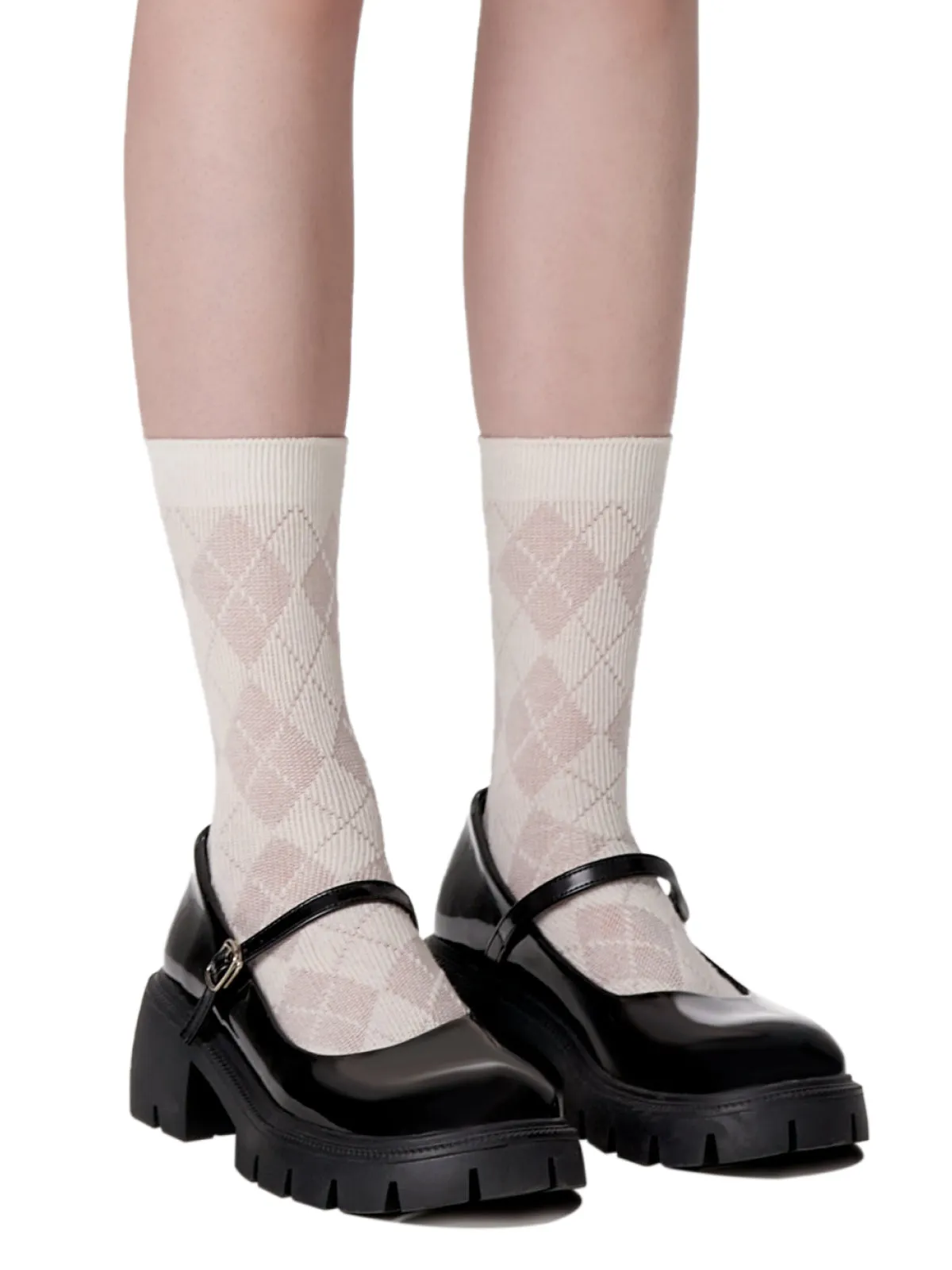 Diamonds Mid Calf Socks sold by COMMENSE product image thumbnail 3