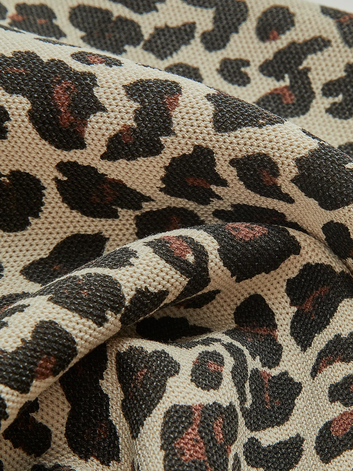 Leopard Printed Tank Sweater Dress sold by COMMENSE product image thumbnail 4