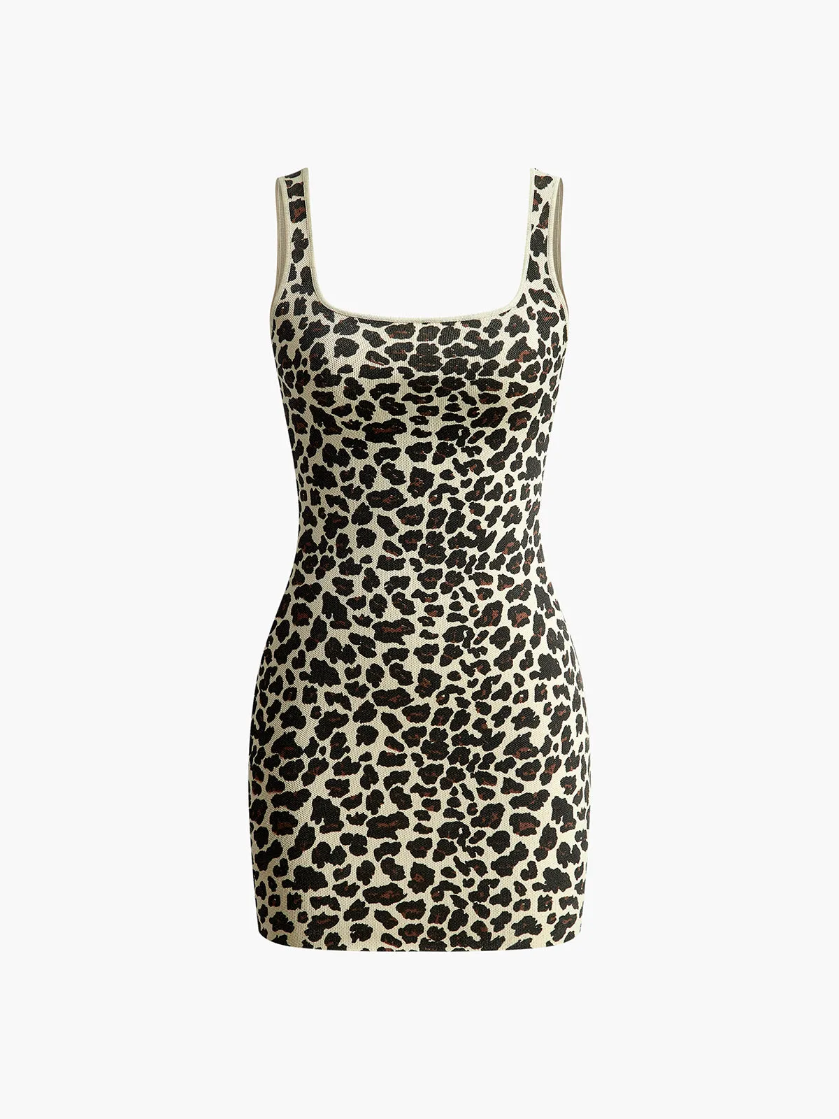 Leopard Printed Tank Sweater Dress sold by COMMENSE