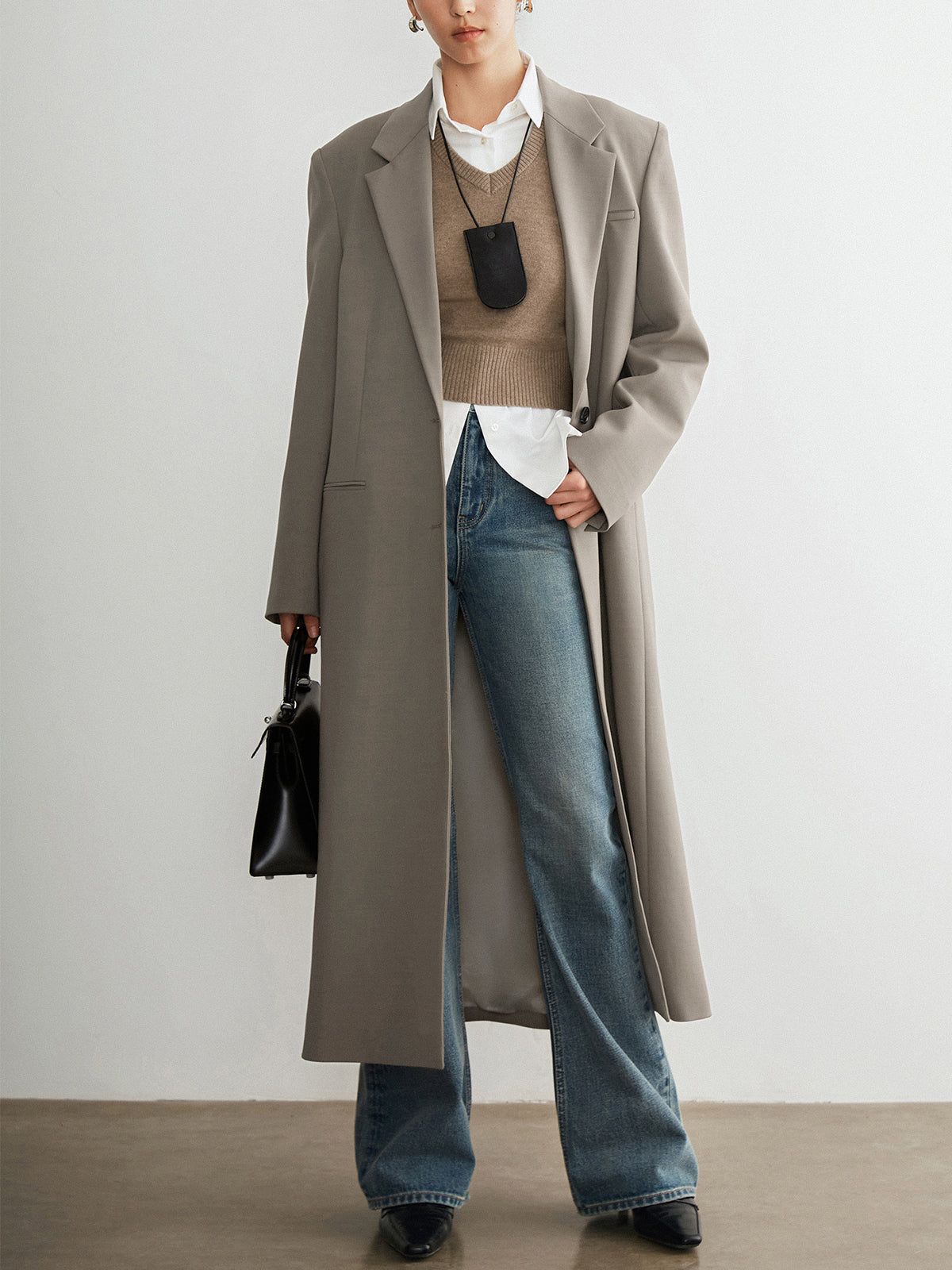 Mind My Business Long Blazer sold by COMMENSE