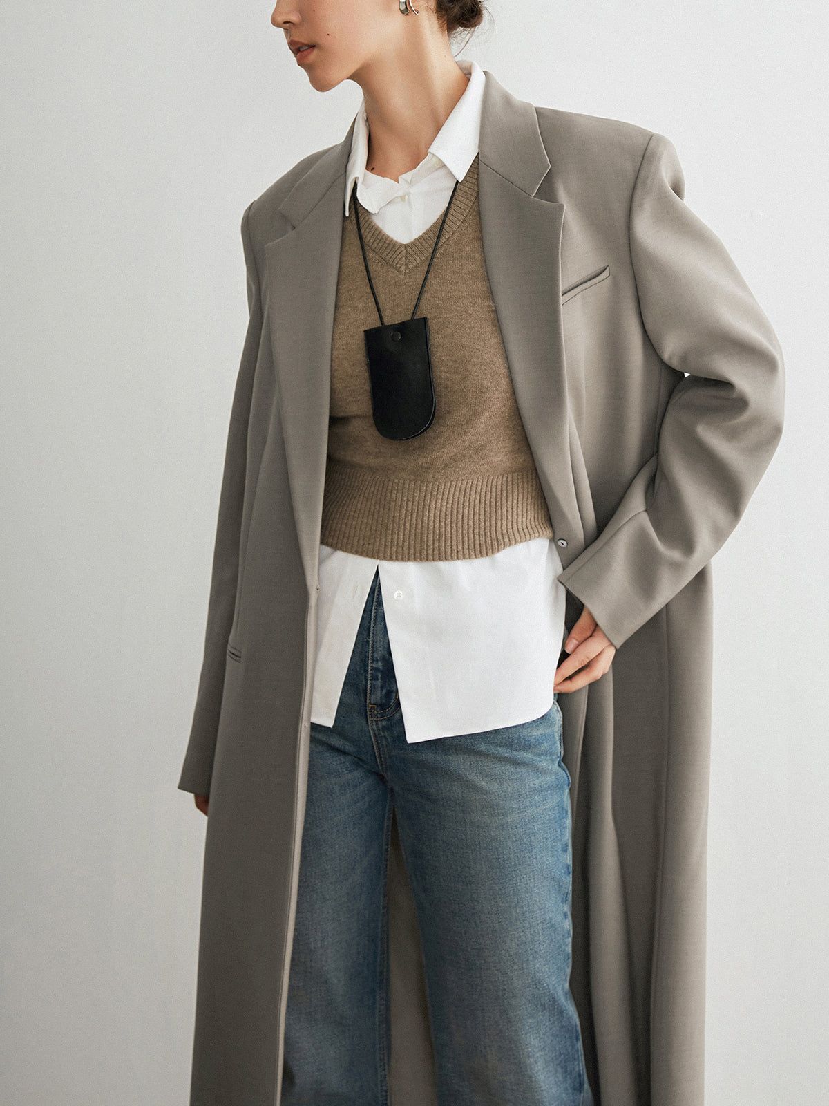 Mind My Business Long Blazer sold by COMMENSE product image thumbnail 2