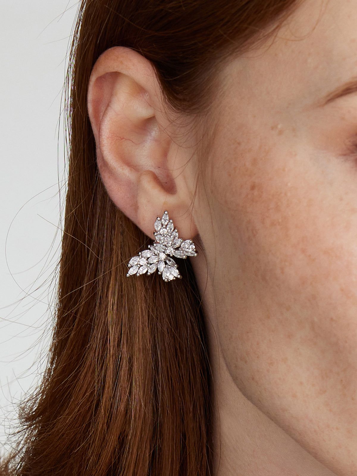 Rhinestone Decor Butterfly Earrings sold by COMMENSE product image thumbnail 2