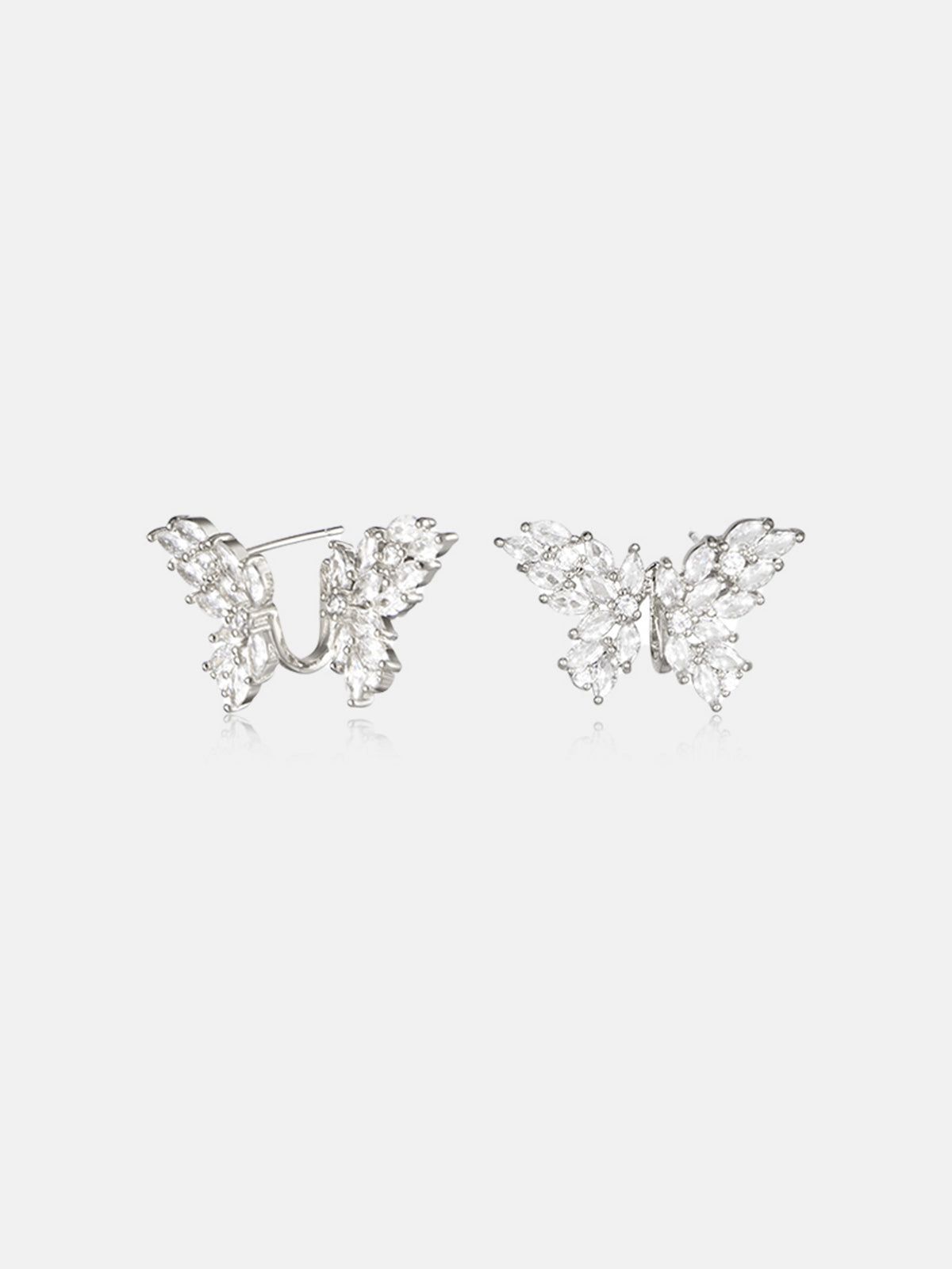 Rhinestone Decor Butterfly Earrings sold by COMMENSE product image thumbnail 3