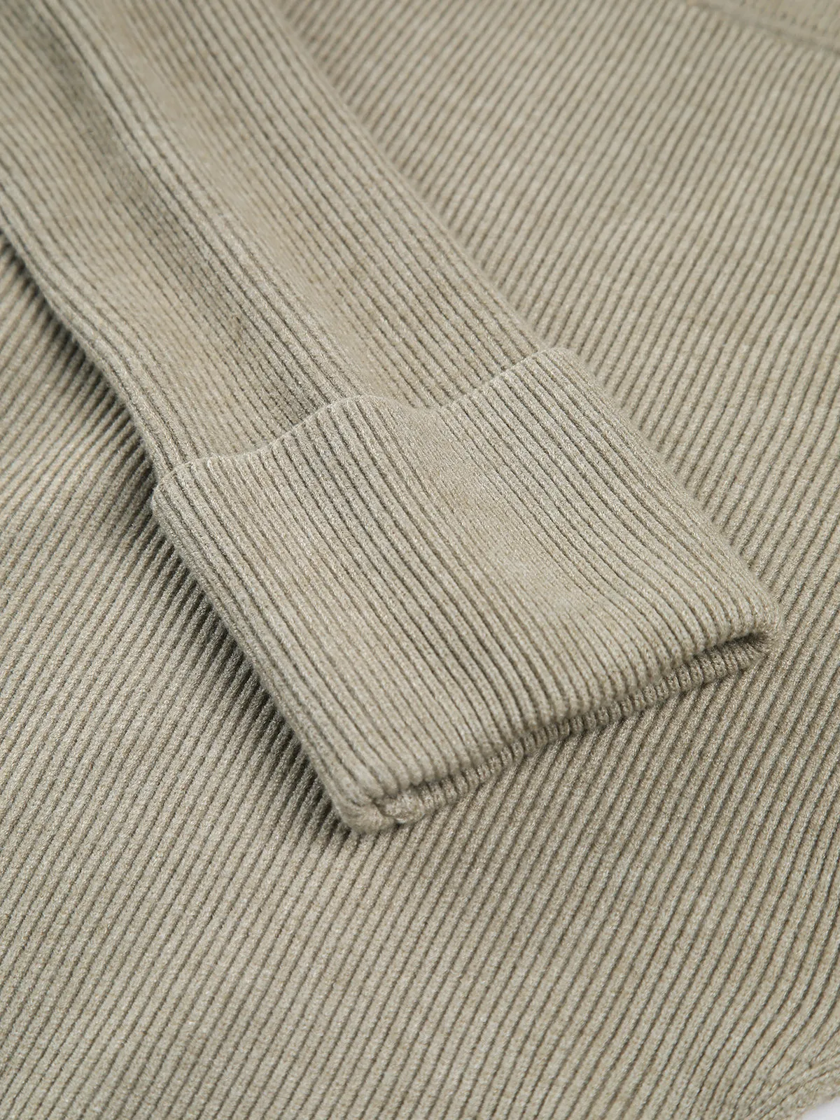 Off Shoulder Overfold Ribbed Knit Sweater sold by COMMENSE product image thumbnail 5