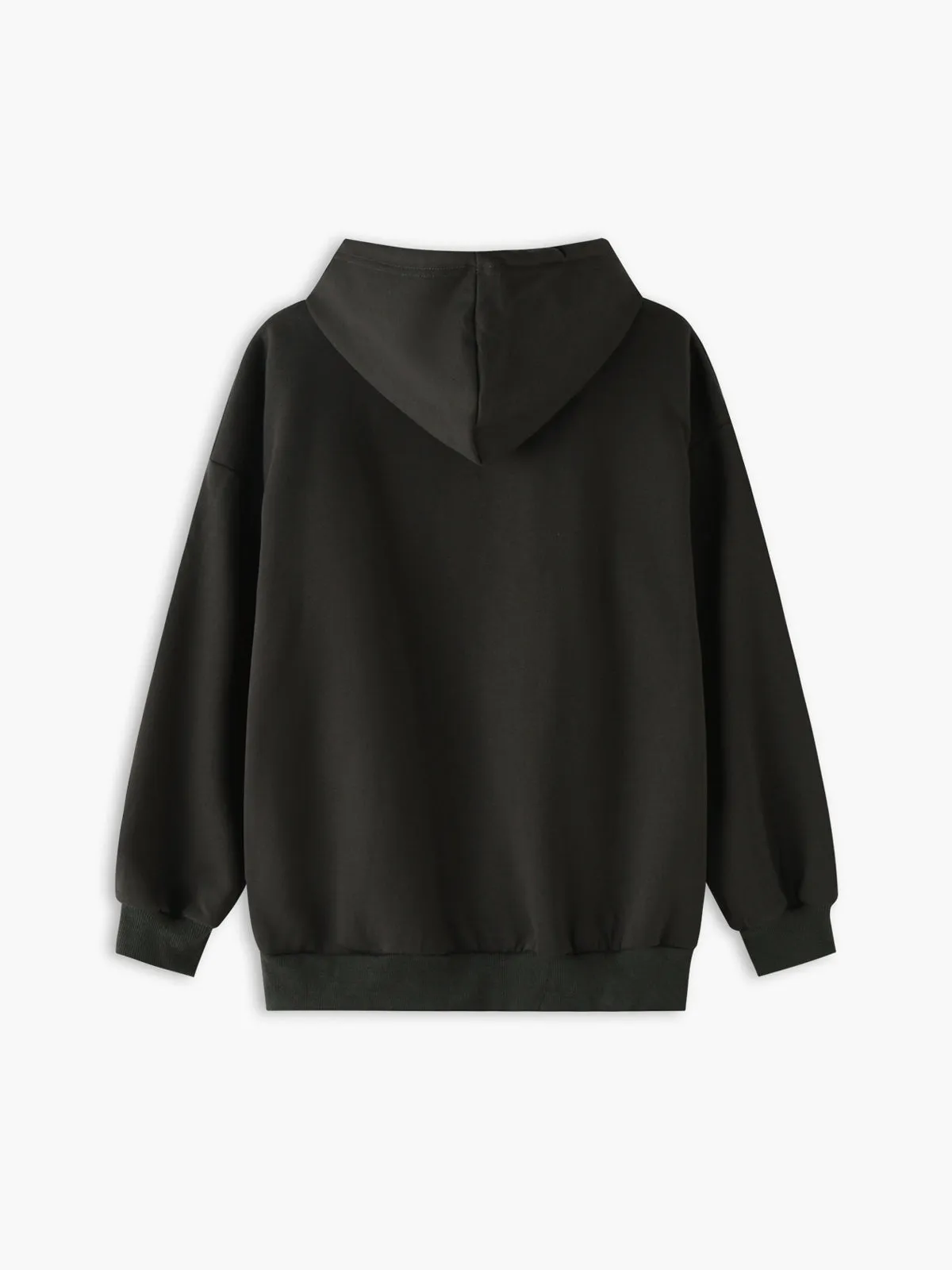 Letter Print Pocket Hoodie sold by COMMENSE product image thumbnail 3