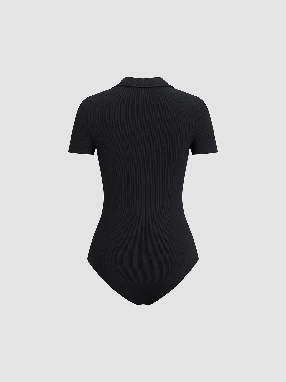 Solid V-Neck Bodysuit sold by COMMENSE product image thumbnail 2