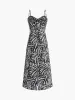 Print Twist Cami Long Dress sold by COMMENSE