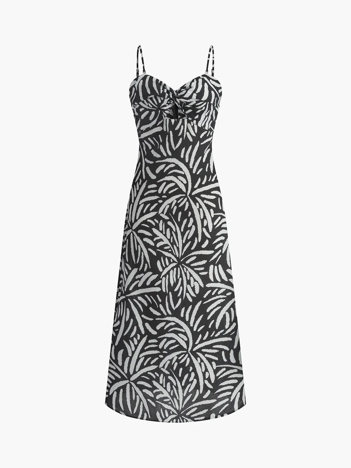 Print Twist Cami Long Dress sold by COMMENSE