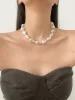 Pearl Effect Resin Necklace sold by COMMENSE
