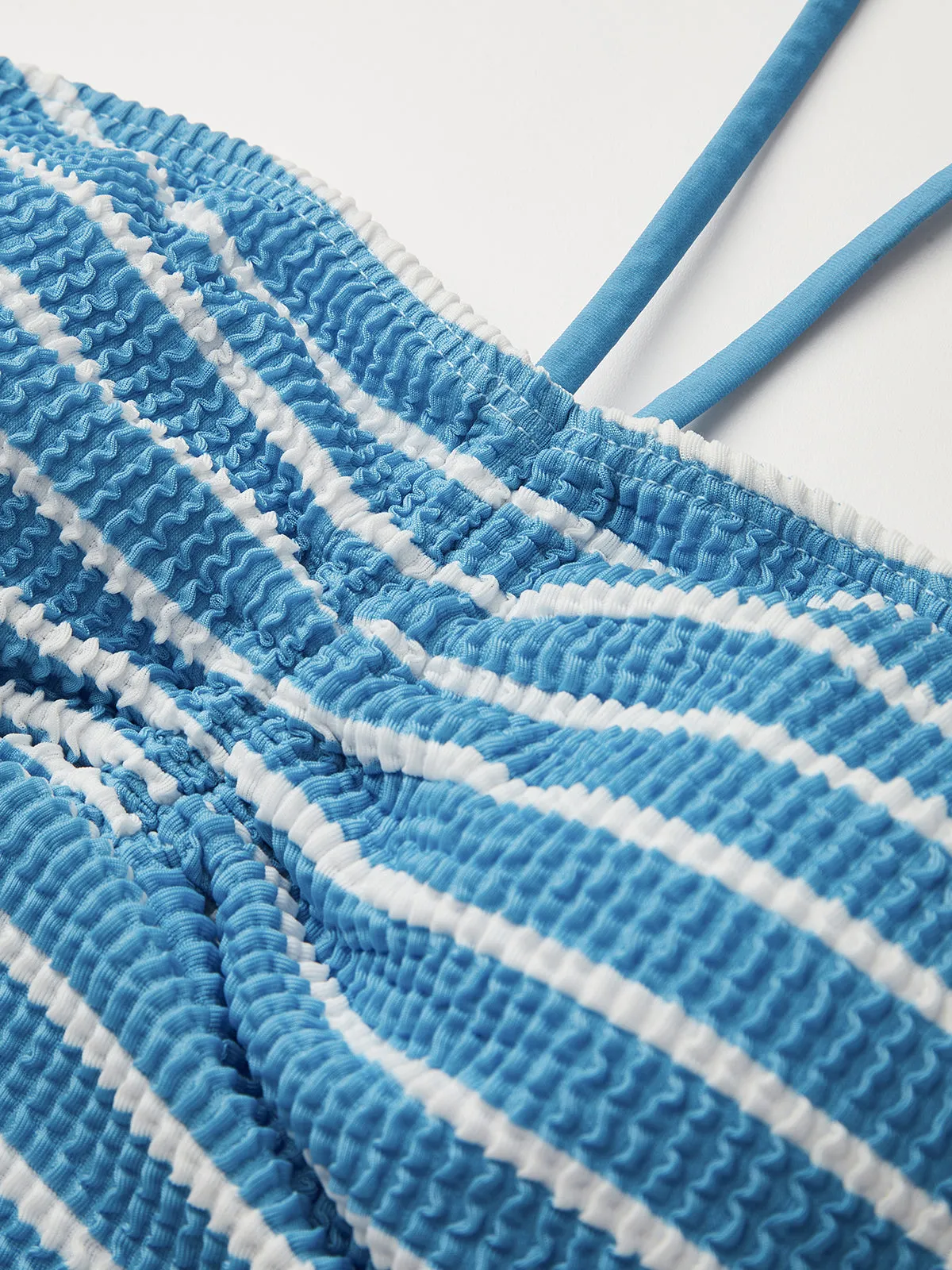 Halter Stripe Bikini Set sold by COMMENSE product image thumbnail 3