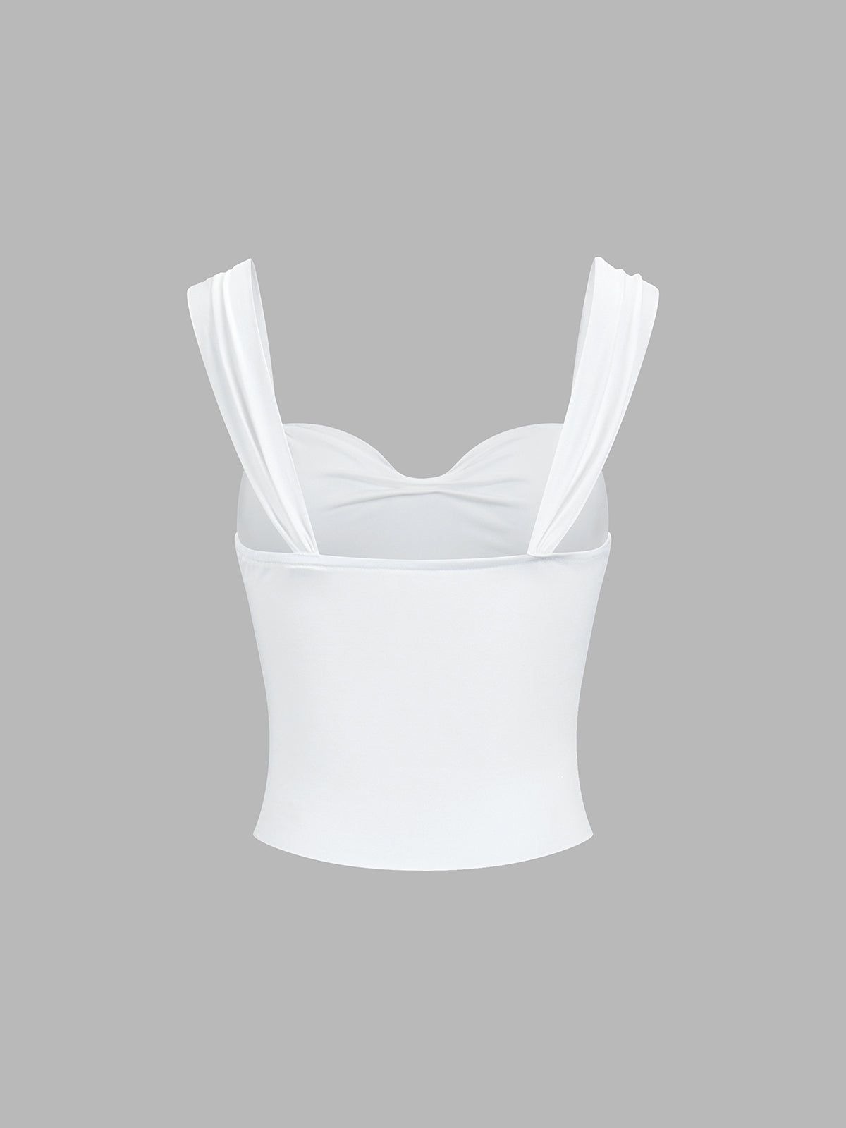 Ruched Crop Tank Top sold by COMMENSE product image thumbnail 2