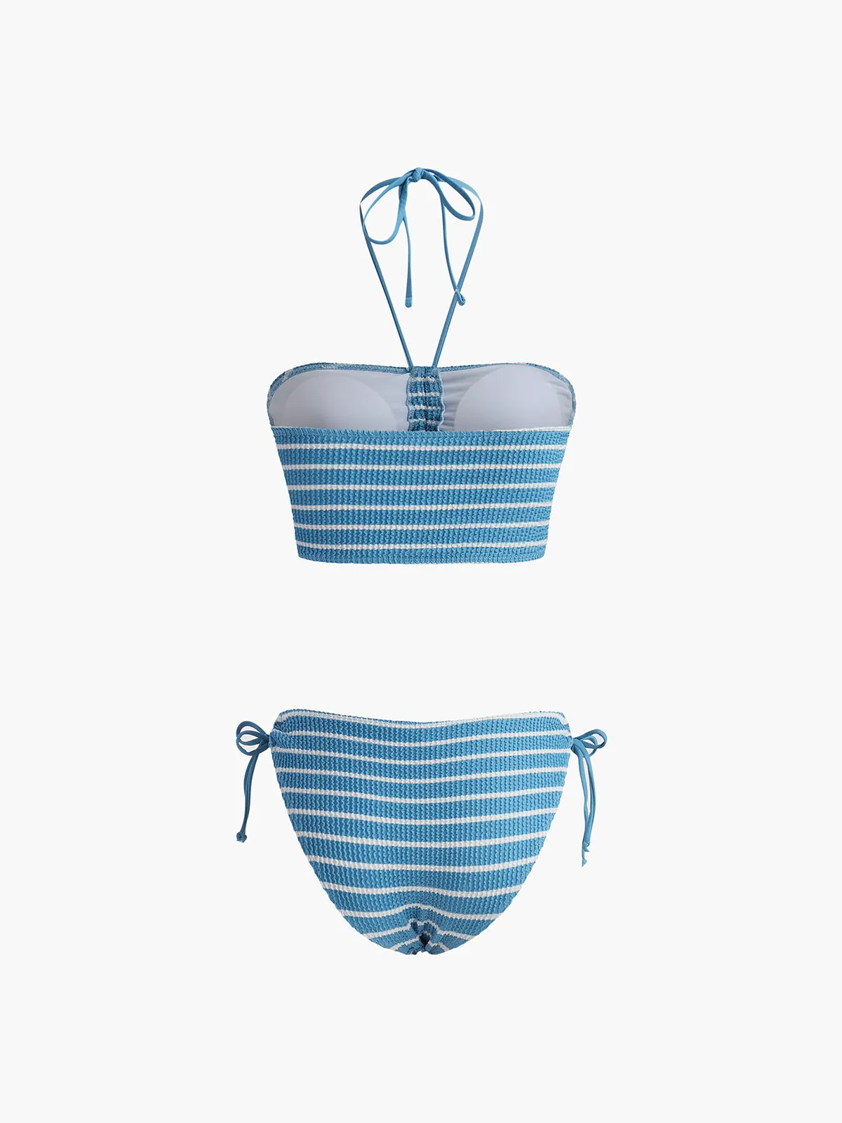 Halter Stripe Bikini Set sold by COMMENSE product image thumbnail 2