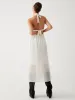 Sequin Halter Open Back Midi Dress sold by COMMENSE