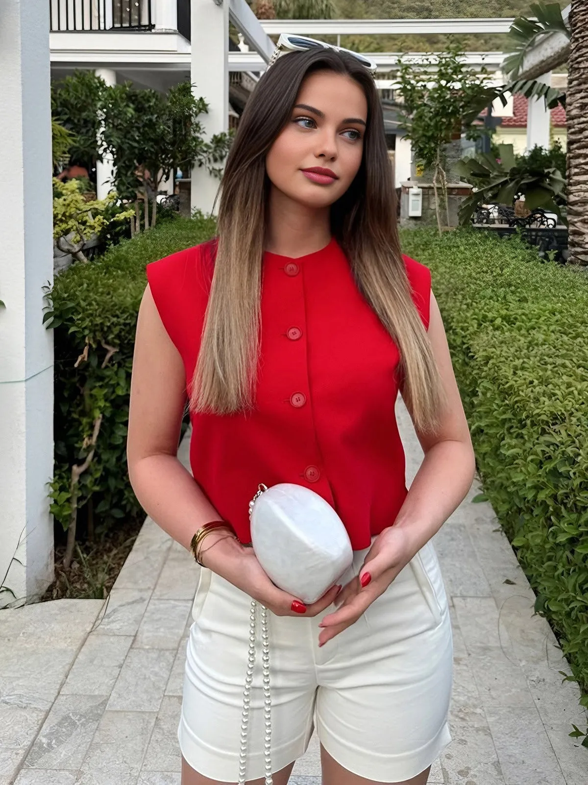 Leisure Sleeveless Button Vest sold by COMMENSE product image thumbnail 2