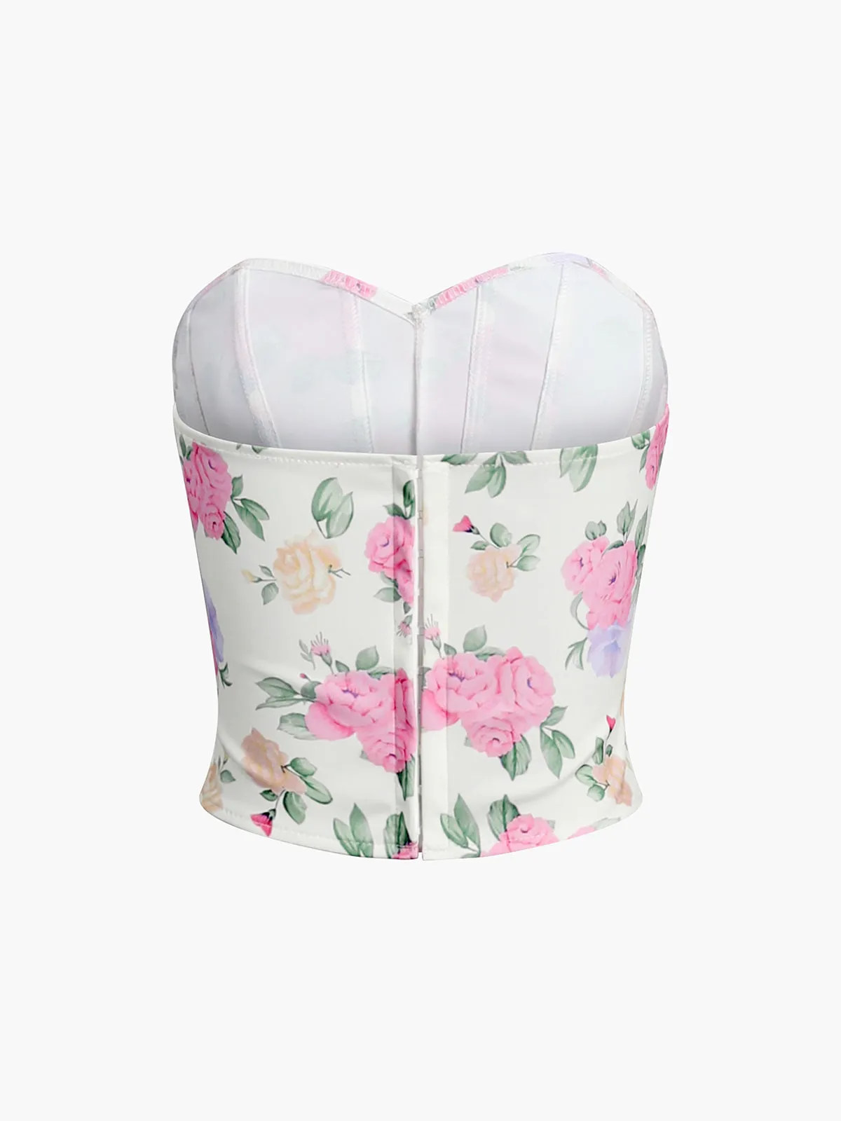 Flower Heart Shaped Neckline Corset sold by COMMENSE product image thumbnail 5