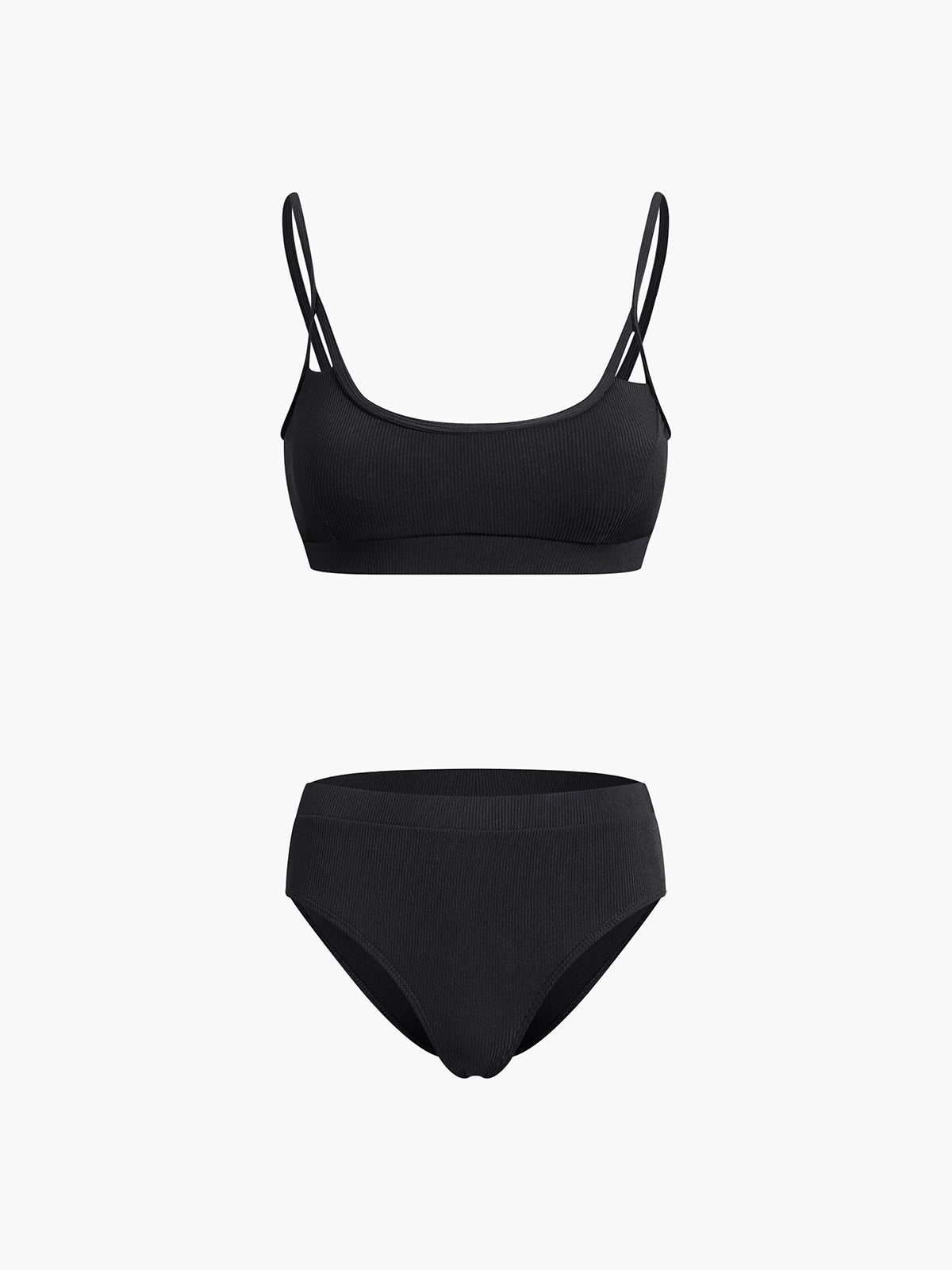 Adjustable Strap Two Piece Bikini Bathing Suit sold by COMMENSE