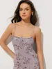 Floral Print Asymmetrical Hem Cami Midi Dress sold by COMMENSE