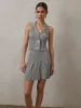 Effortlessly Pleated Sleeveless Sweater Vest sold by COMMENSE