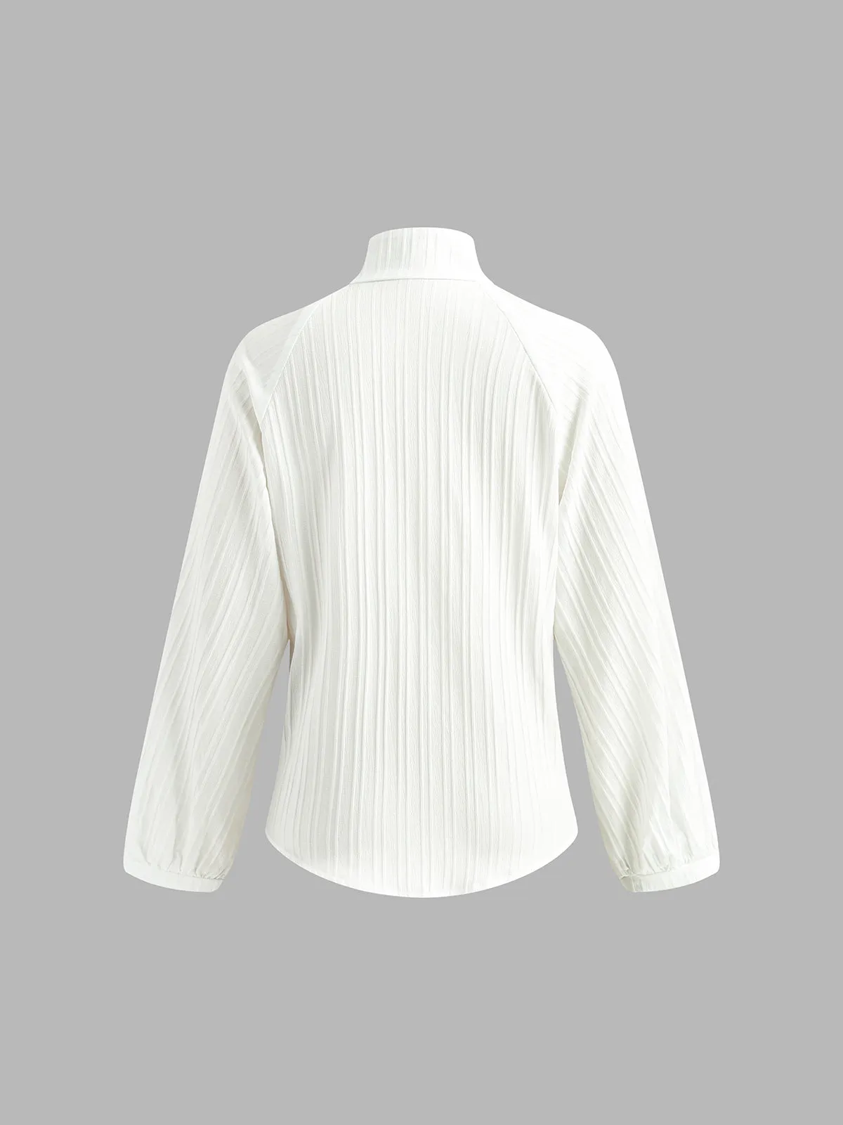 Stand Collar Bishop Sleeve Pants Set sold by COMMENSE product image thumbnail 3