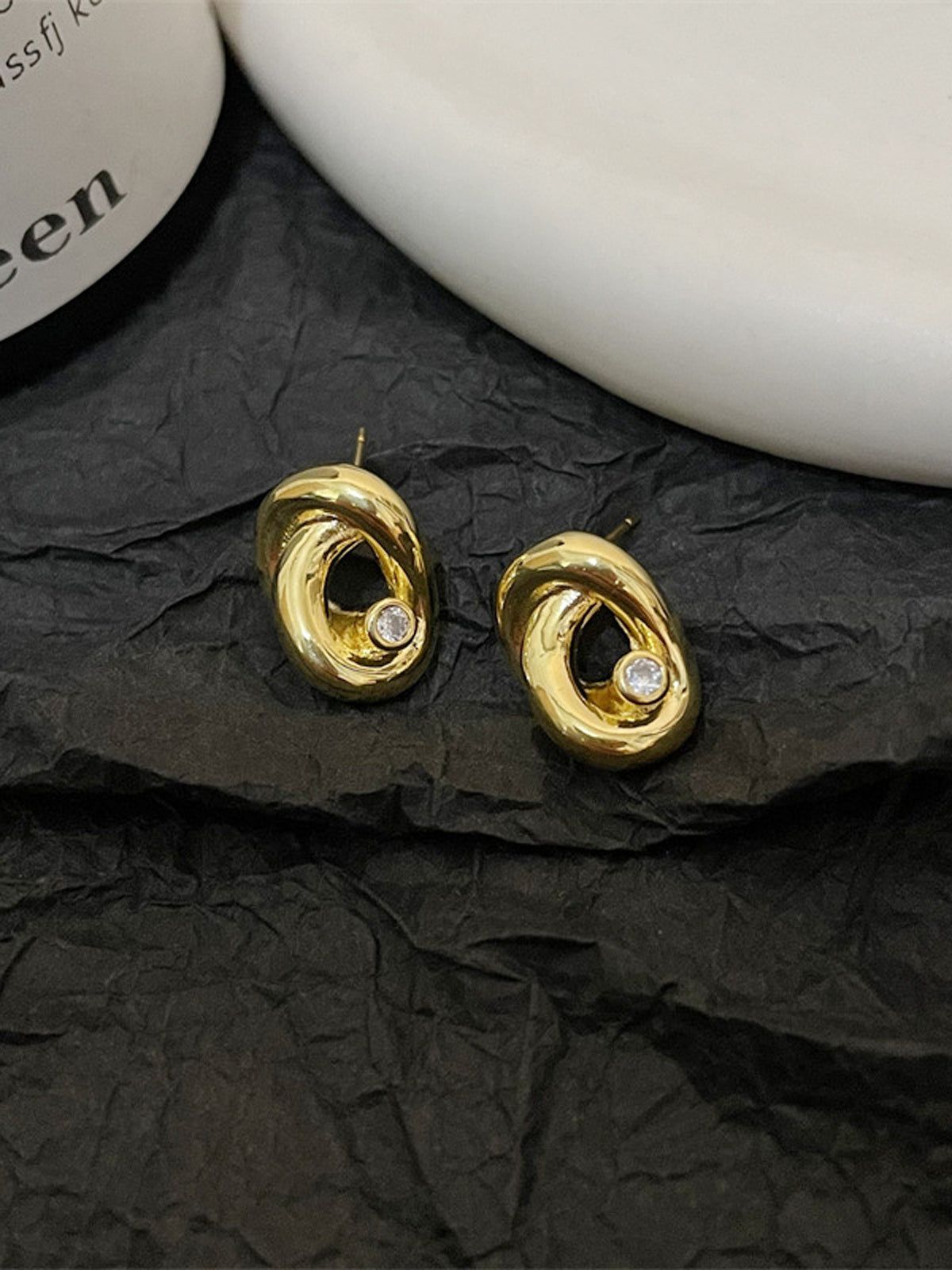 Diamante Criss Cross Earrings sold by COMMENSE product image thumbnail 2