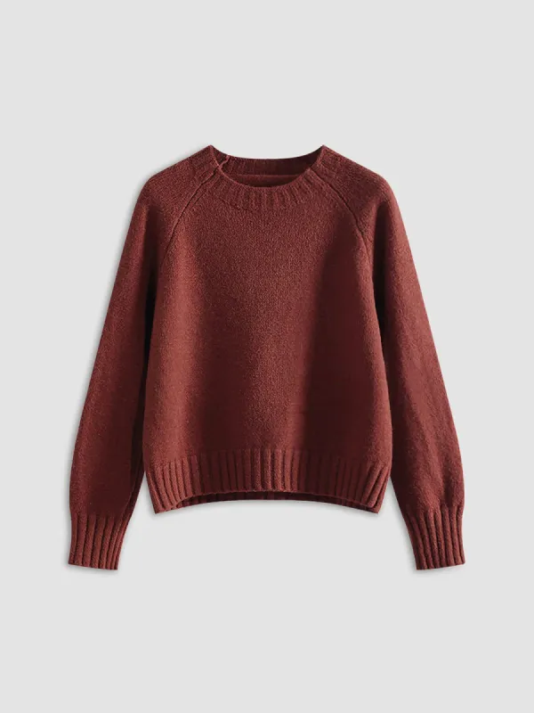 Burgundy Soft Sweater sold by COMMENSE