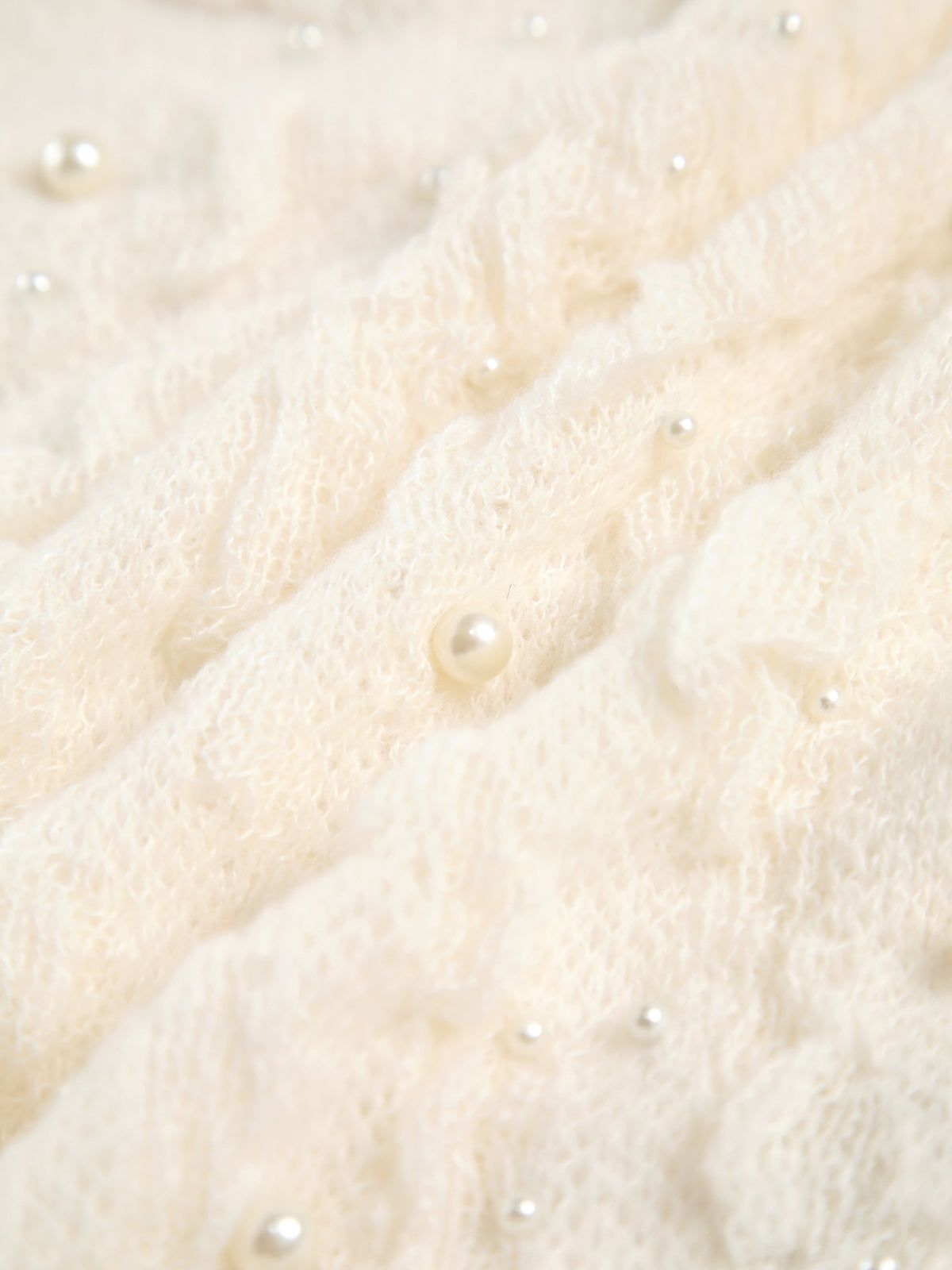 Textured with Pearl Decor Long Sleeve Cardigan sold by COMMENSE product image thumbnail 2