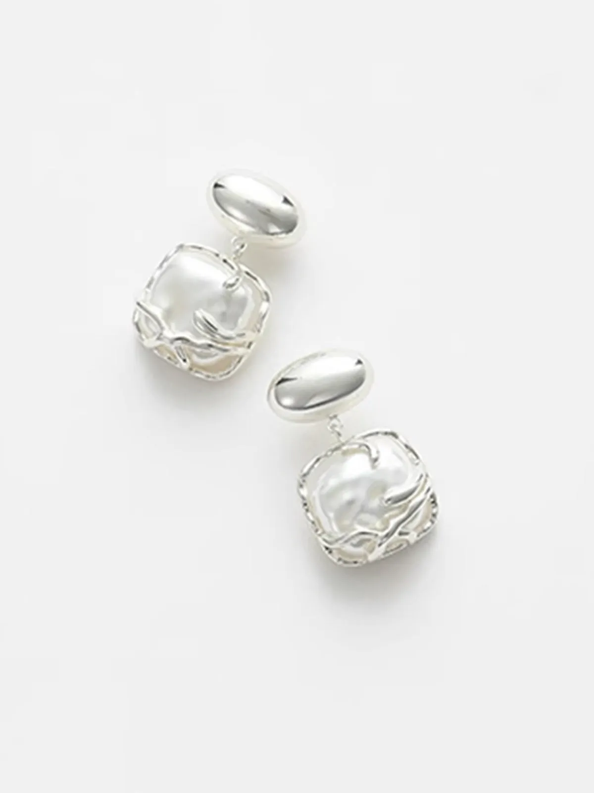 Baroque Pearl Pendant Earrings sold by COMMENSE product image thumbnail 3