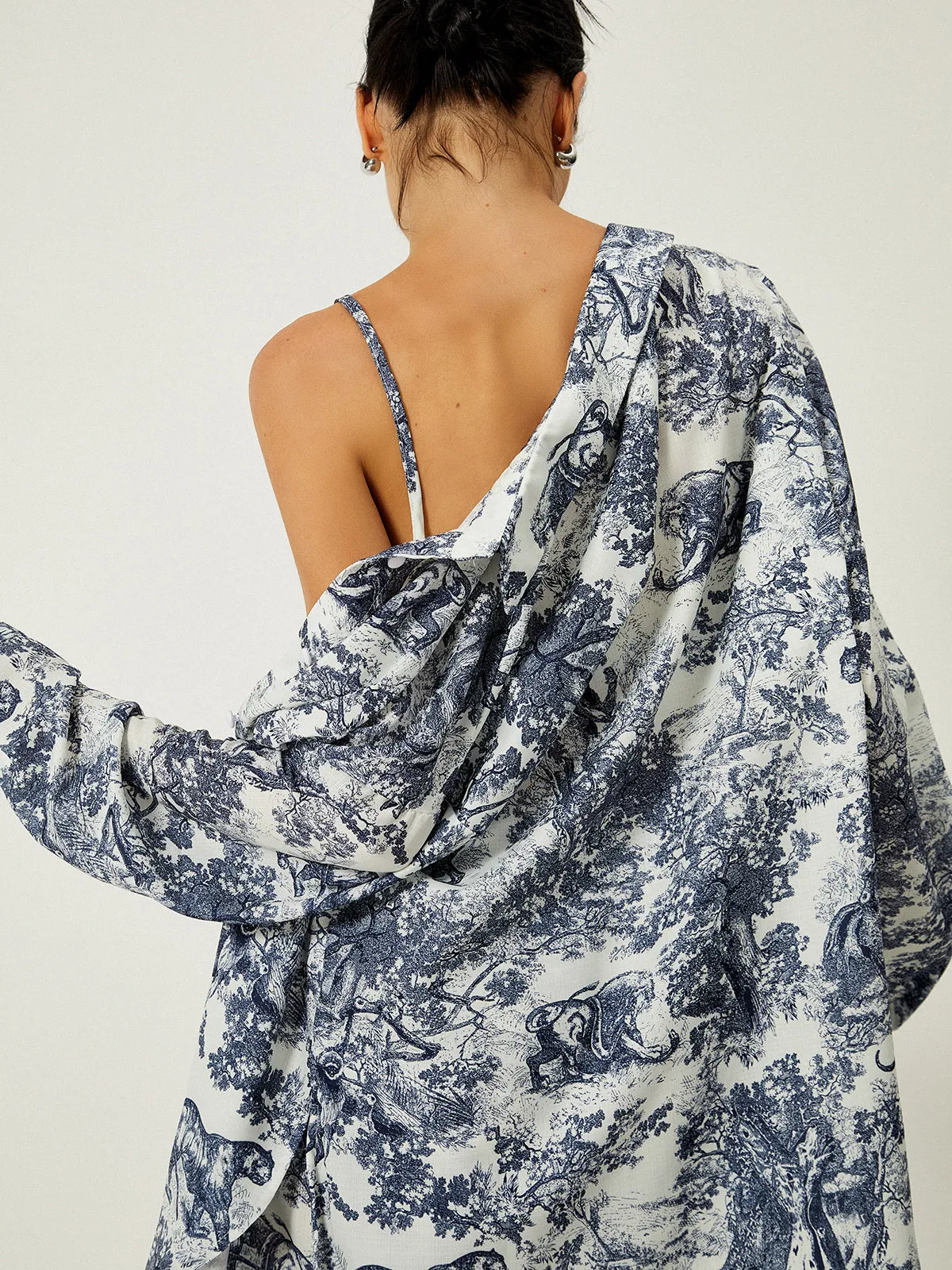 Floral Print Three Piece Shorts Set sold by COMMENSE product image thumbnail 2