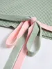 Two Tone Back Tie Wrap Cardigan sold by COMMENSE