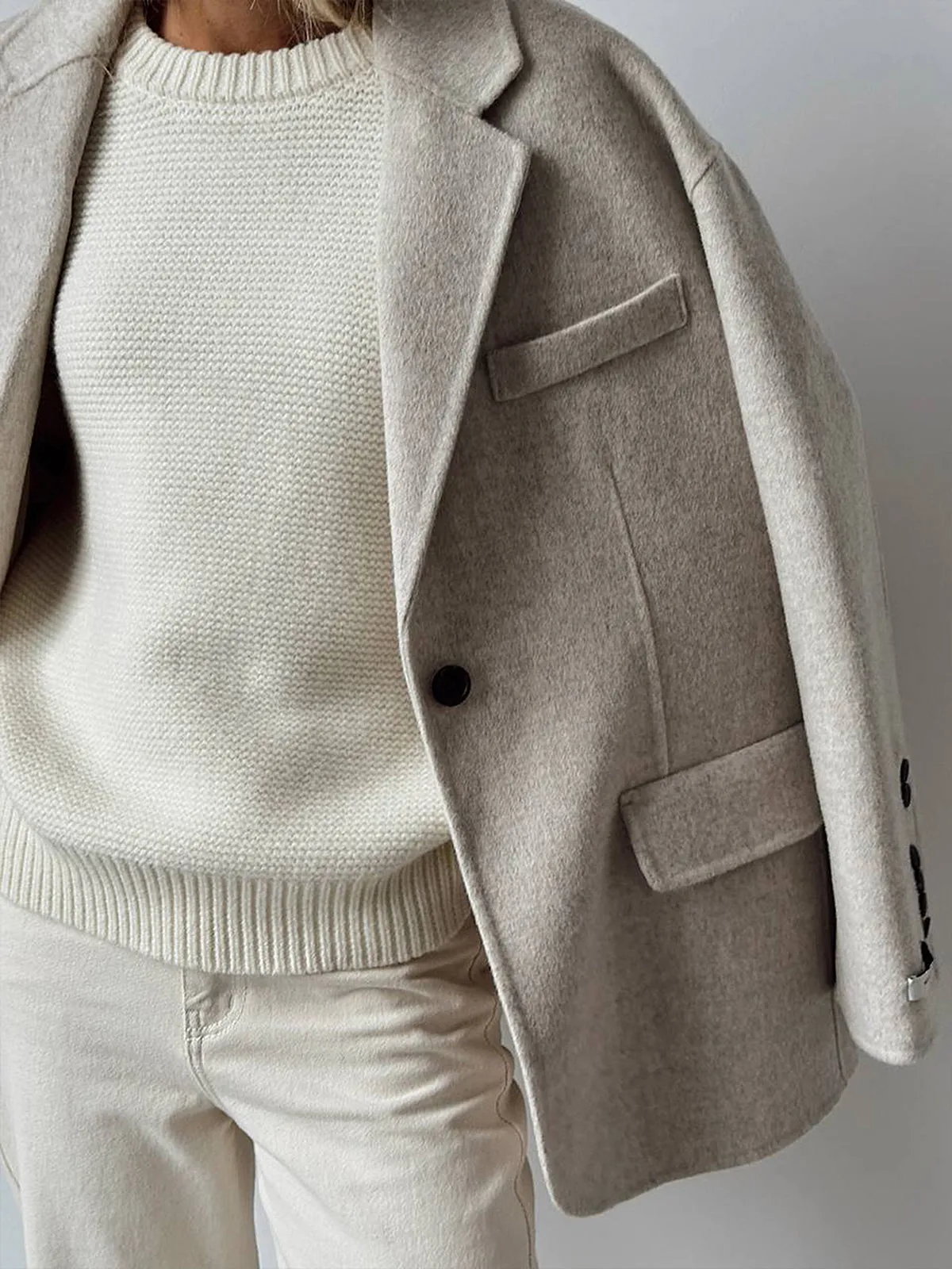 Cotton Blends Mechanism Knitting Sweater sold by COMMENSE product image thumbnail 2