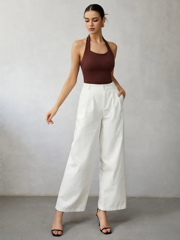 High Waisted Wide Leg Jeans sold by COMMENSE