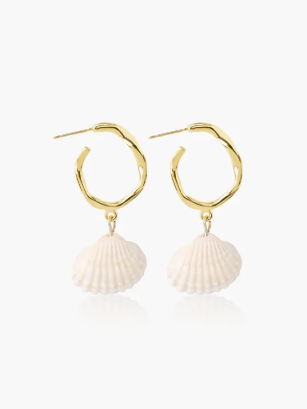 Shell Drop Earrings sold by COMMENSE