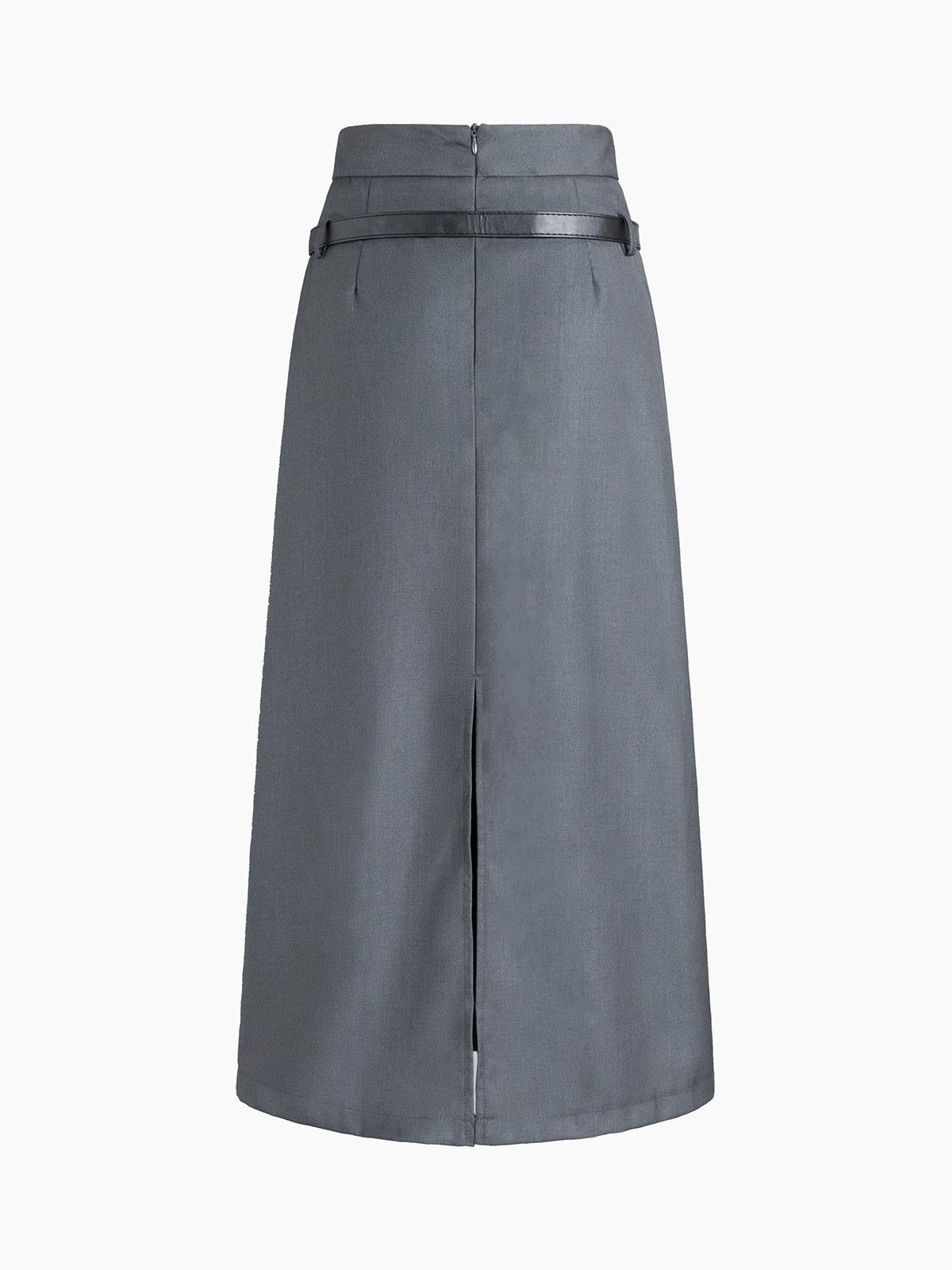 Belted Pleat Long Skirt sold by COMMENSE product image thumbnail 2