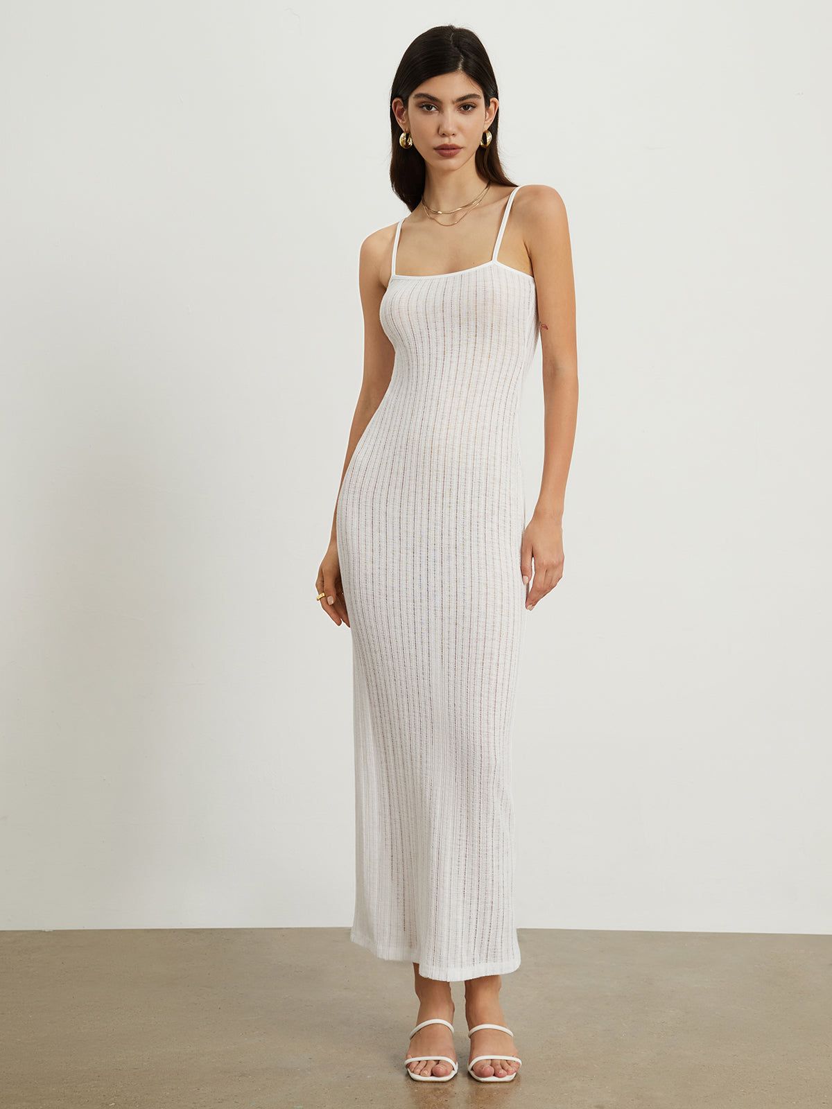 Basic Rib Midi Dress sold by COMMENSE product image thumbnail 3