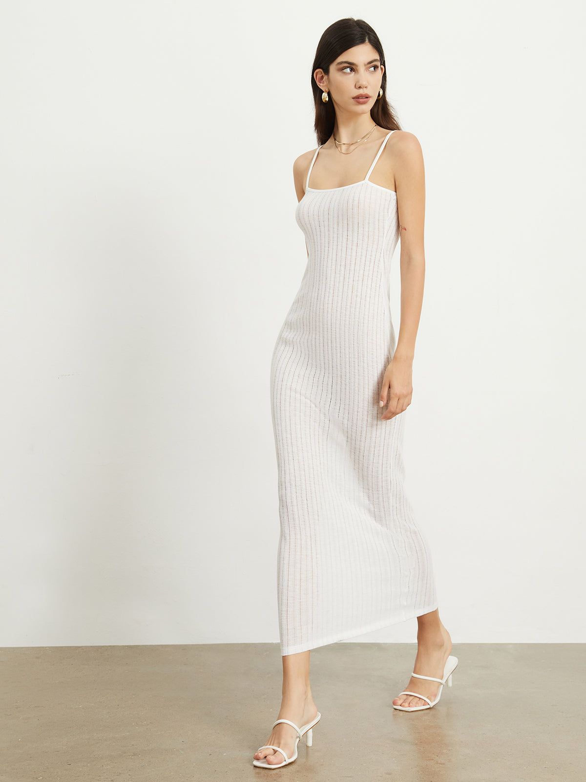 Basic Rib Midi Dress sold by COMMENSE product image thumbnail 2