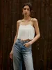 Solid Pleated Cami Top sold by COMMENSE