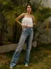 Solid Pleated Cami Top sold by COMMENSE