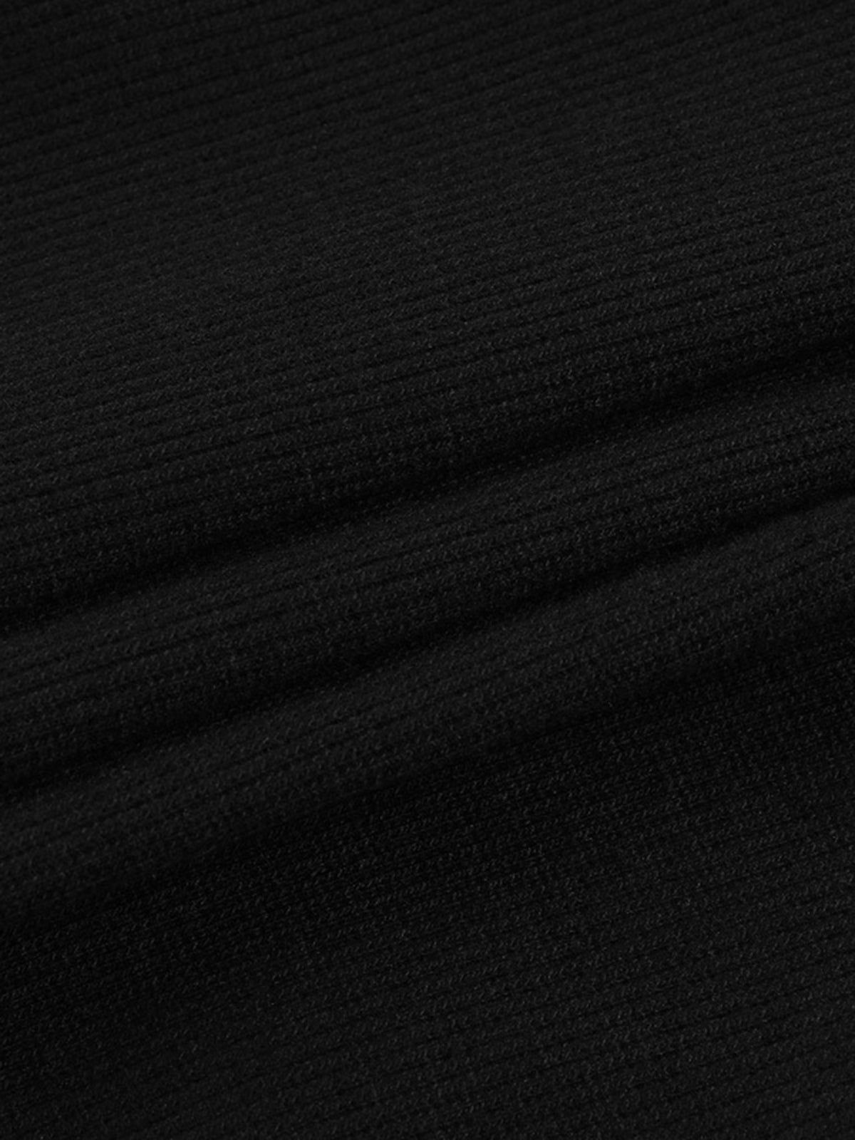 Contrast Trim Bodycon Knit Short Dress sold by COMMENSE product image thumbnail 4