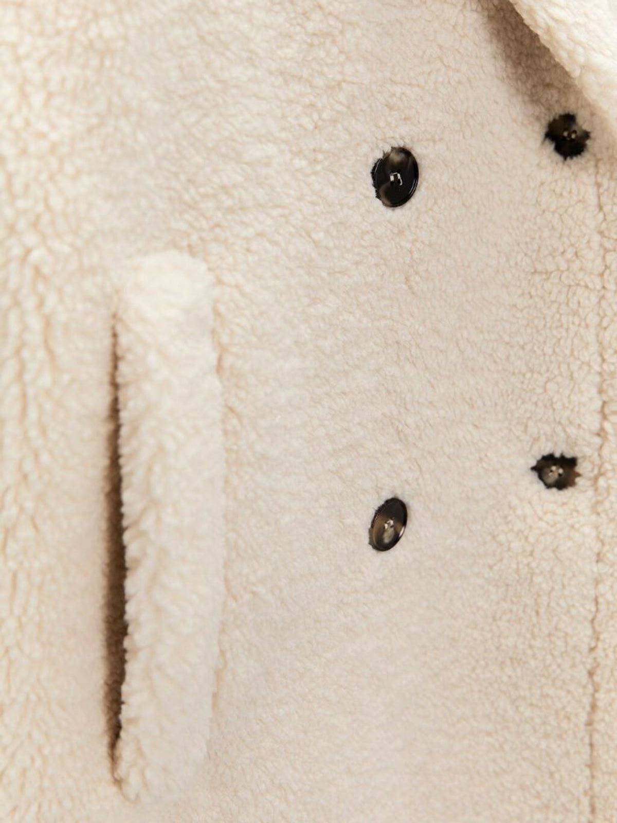 Double Pockets Fleece Coat sold by COMMENSE product image thumbnail 4